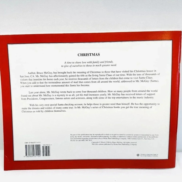 WHAT COLOR IS SANTA? Picture Book A Special Collection to Santa by Bruce McGuy - Picture 2 of 2